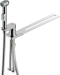 Смеситель с гигиеническим душем, устанавливаемый на унитаз, латунь/хром