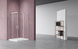 Душевой уголок Dice VSS-4D100CL, 1000*1000, хром, стекло прозрачное, , шт