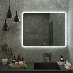 Зеркало/LED-подсветка (100см*80см)/сенсор.выключатель Maroni/AQUA DE MARCO