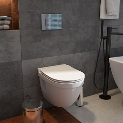 Corpa Nera Viola S/Виола С унитаз подвесной безободковый, быстросъемное сиденье с микролифтом, белый