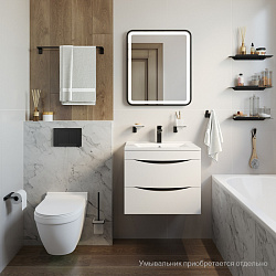 Тумба подвесная, белая, 60 см, Cloud, IDDIS, CLO60W0i95. Подходит умывальник: 0136000i28