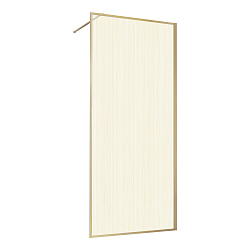 Душевая перегородка Волк-Ин (Walk-In) VSW-1HP900GWBG, 900*2000, брашированное золото, стекло лам. с 