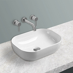 Раковина керамическая Vincea VBS-102, 455*330*130, накладная, цвет белый, , шт