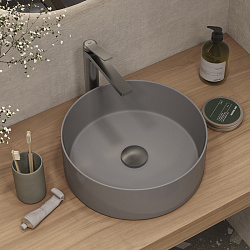 Выпуск для умывальника без перелива, матовый графит, Slide, IDDIS, SLIGM10i88