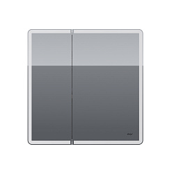 DREJA.eco Шкаф зеркальный POINT, 80 см, 2 дверца,  инфракрасный выкл, LED-подсветка,