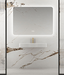 Зеркало LED VLM-3VN500B 500х700 c сенсорным выключателем и диммером, , шт