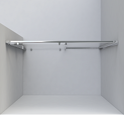 Душевая дверь Garda VDS-1G145CLGM, 1450, вороненая сталь, стекло прозрачное, , шт