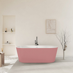 Corpa Nera Bonini/Бонини ванна акриловая отдельностоящая 170х80х58, розовый матовый