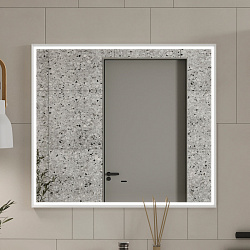 Зеркало Lago LED 80 белый