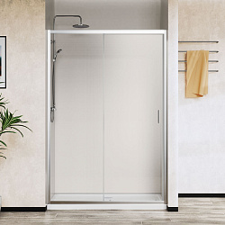 Душевая дверь City VDS-5CT100CL, 1000, хром, стекло прозрачное, , шт