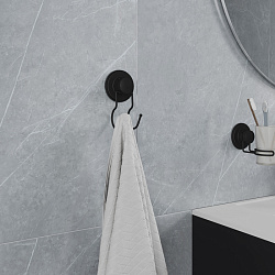 Крючок, проволока стальная, черный матовый, Easy, Milardo, EASBWS0M41