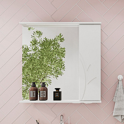 Зеркало-шкаф Adel 70 правый (белый)