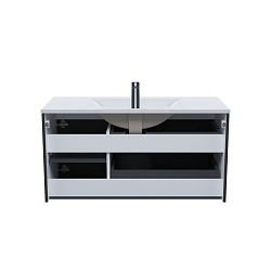 Тумба с умывальником, подвесная, 100 см, темно-серый, Bild, IDDIS, BIL10G0i95K