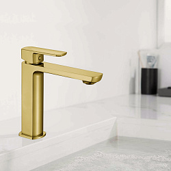 Смеситель для раковины Next VBF-1N1BG однорычажный, брашированное золото, , шт