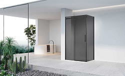 Душевой уголок Como-N VSR-4CN9013CGB, 1300*900, черный, стекло тонированное, , шт