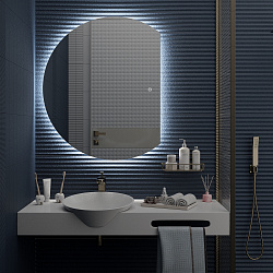 Зеркало /LED-подсветка/(90*110см)/ MOON./AQUA DE MARCO