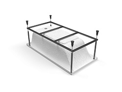 Рама д/ванны: Virgo 150 NEW метал. в комплекте со сборочным пакетом, Сорт1