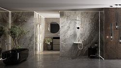 Душевая стойка Inspire VSFS-3I12TW термостатическая с изливом, 30см верх.душ, белый, , шт