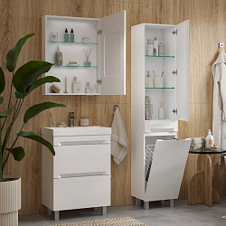 Пенал напольный с корзиной Corner 40