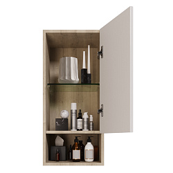DREJA.eco Полупенал PERFECTO, 35см, подв, универ, 1 дверца, , дуб эврика/белый глянец