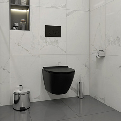 Corpa Nera Bosso/Боссо клавиша смыва, двойной смыв, черный матовый