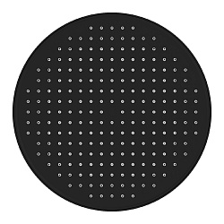 Душевая насадка верхняя круглая, черная матовая, Esper, IDDIS, ESP25BRi64