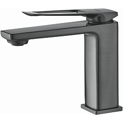 Смеситель для раковины, латунь, оружейная сталь HB10817-3