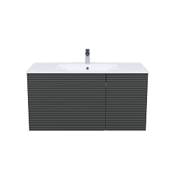 Тумба с умывальником, подвесная, 100 см, темно-серый, Bild, IDDIS, BIL10G0i95K