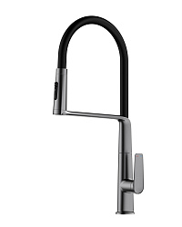 Смеситель для кухни Vincea VKF-118GM, вороненая сталь, , шт