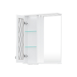 Зеркало-шкаф Milena 55 левый (белый)