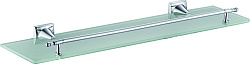 Полка стеклянная 1- ярус, хром HB8507