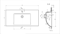 Раковина VCB-13100W из искусственного камня, цвет белый, , шт