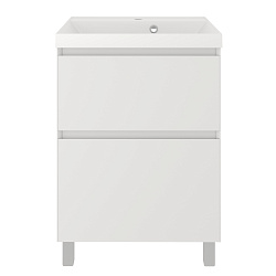 Тумба напольная ASTRA 60 /2ящ/белая/раковина Астория Florentina/AQUA DE MARCO