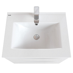 Тумба с умывальником, подвесная, 60 см, белая, Cloud, IDDIS, CLO60W0i95K