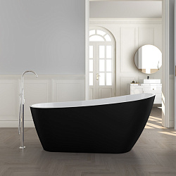 Corpa Nera Viotti/Виотти ванна акриловая отдельностоящая 170х74х75, черный матовый